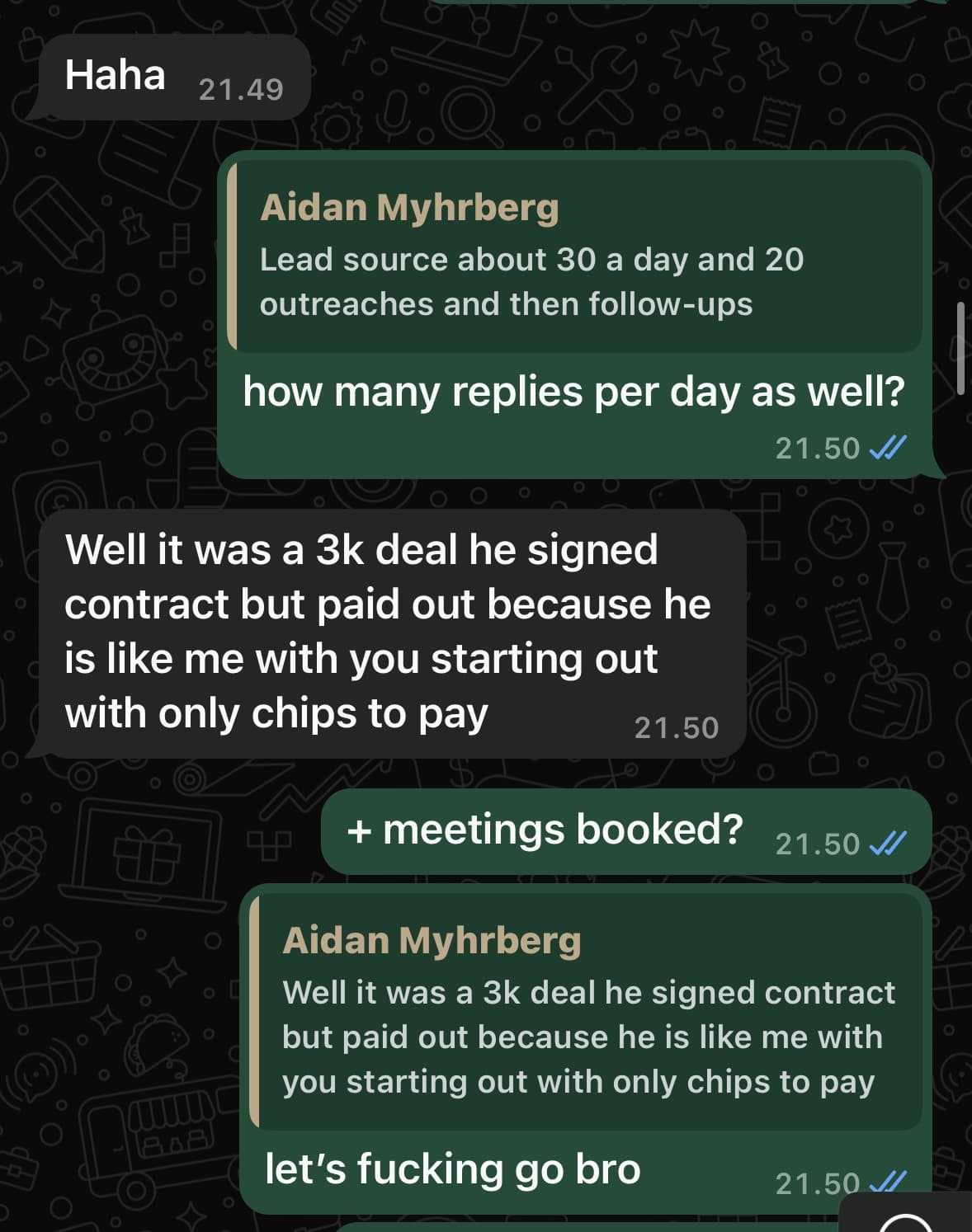 Aidan Myhrberg result 2